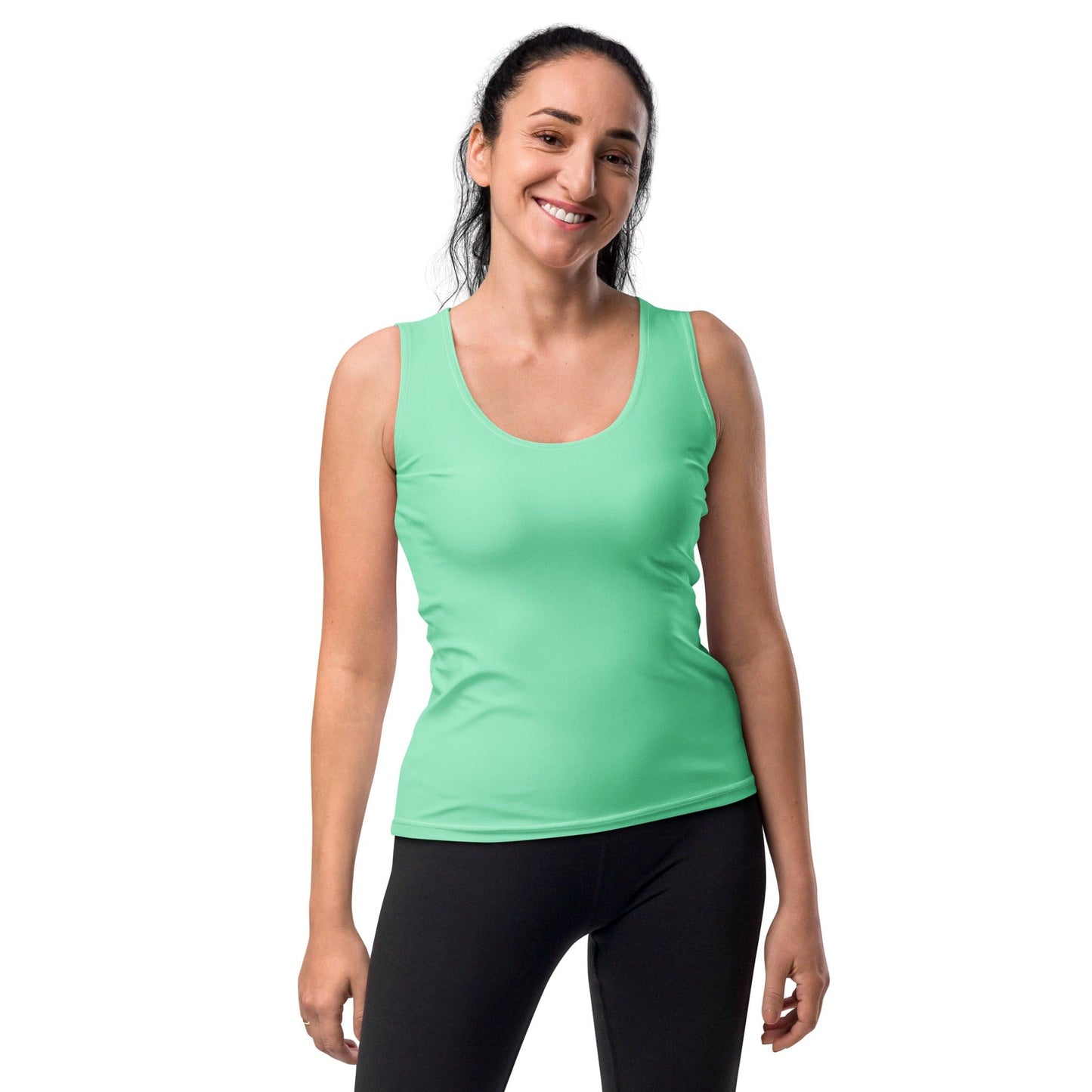 Womens Stretch Fit Tank Top - Seafoam Green
